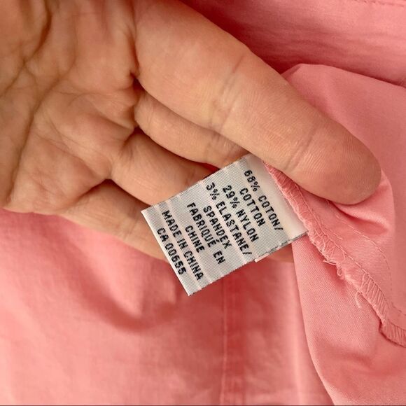 Reiatmans Pink Office  Button Up Shirt Womens Back to Office Outfit sz XL - Picture 5 of 5